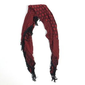 Red & Black Scarf 🧣